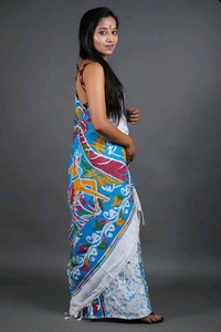 Handloom Printed Cotton Saree 