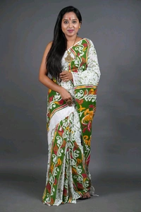 Handloom Printed Cotton Saree 