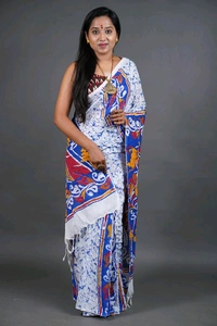 Handloom Printed Cotton Saree 