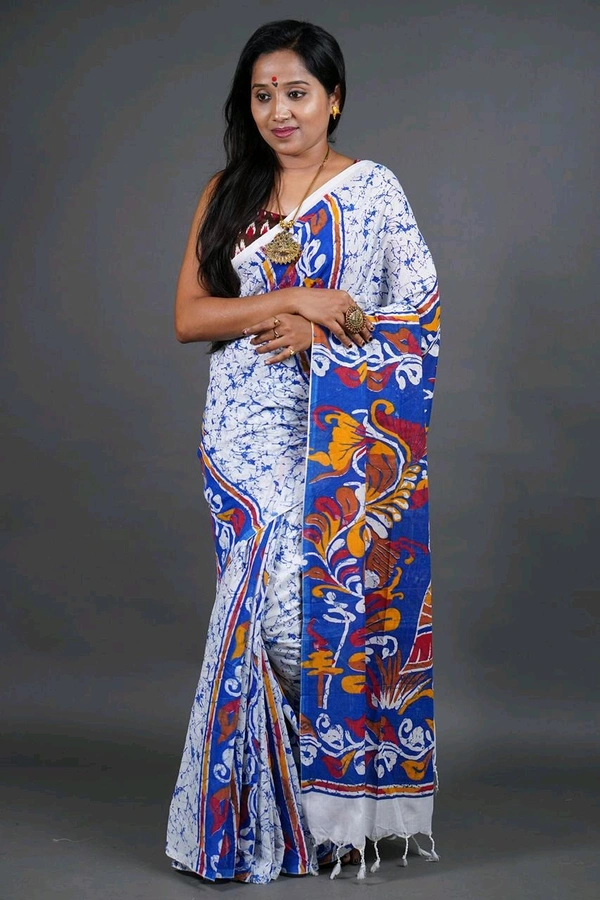 Handloom Printed Cotton Saree 