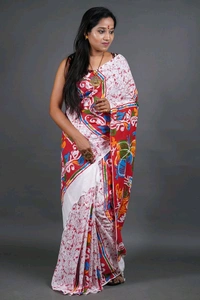 Handloom Printed Cotton Saree 