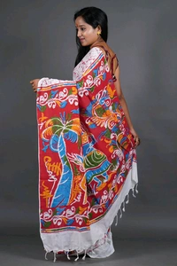 Handloom Printed Cotton Saree 