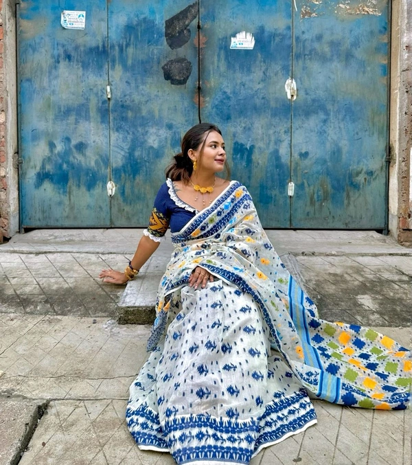 Minakari Traditional Handloom Jamdani 