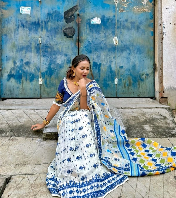 Minakari Traditional Handloom Jamdani 