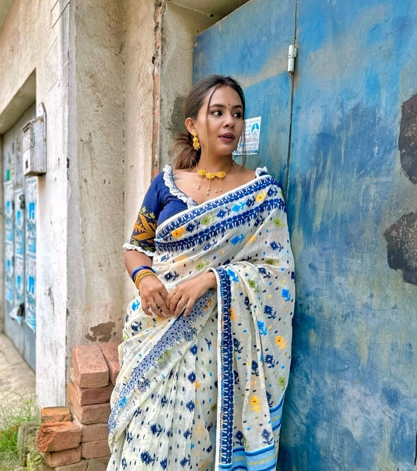 Minakari Traditional Handloom Jamdani 