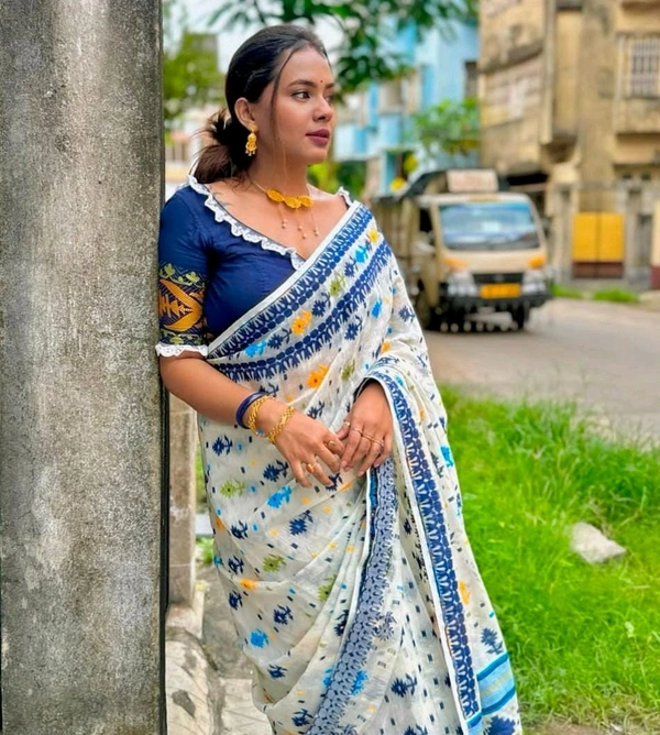 Minakari Traditional Handloom Jamdani 
