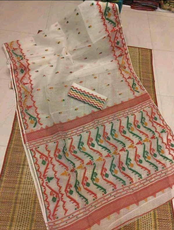 Traditional Bengal Woven Jamdani  - Tashar