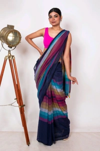 Handloom Raga Cotton Rainbow Saree 