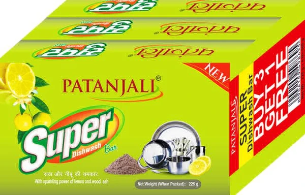 Patanjali Super Diswash Bar Buy 3 Get 1 Free