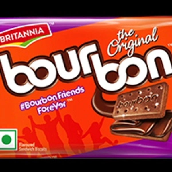 Britannia Bourbon Cream Biscuit - Chocolate Flavor - 150 gm
