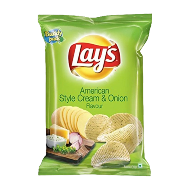 Lays Potato Chips - Calm Cream & Onion Flavour - 30 gm