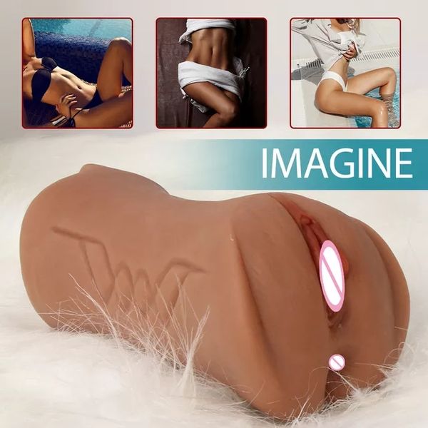 Male Masturbator 3 in 1 Sex Toys For Men Real Vagina Oral Anal