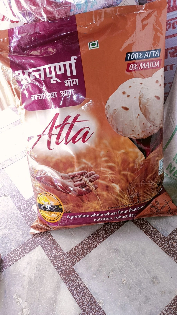 Annpurana Bhog Gehu Aata 5 Kg - White, 5kg