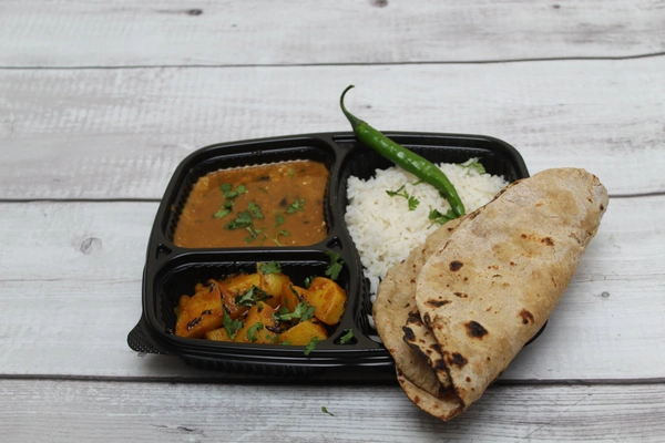 Normal Thali  - 3Roti+Dal+Sabji+Rice+Salad