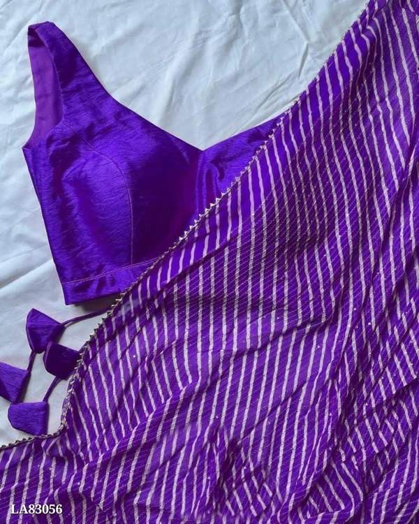 Georgette Silk 61 - Electric Violet, Free