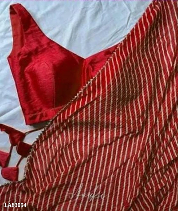 Georgette Silk 61 - Bright Red, Free