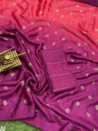 Syra Silk Designer Saree - Tickle Me Pink, Free