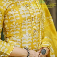Yellow Batik Print - Yellow, L