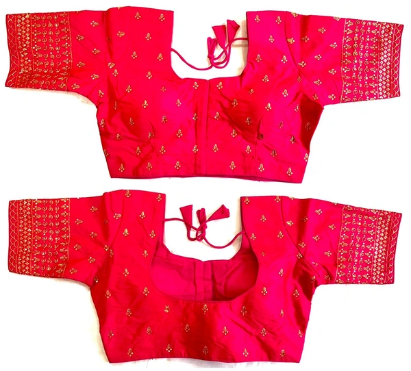 Vrinda Blouse - Sea Pink, 38( Alter Upto 42)