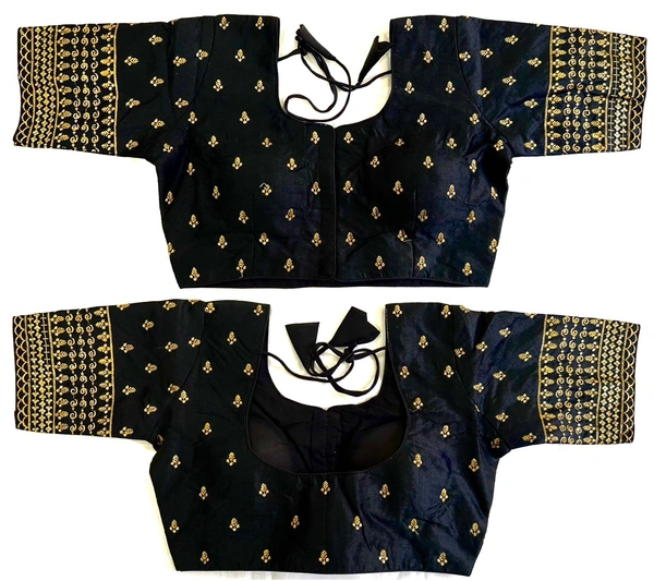 Vrinda Blouse - Black, 38( Alter Upto 42)
