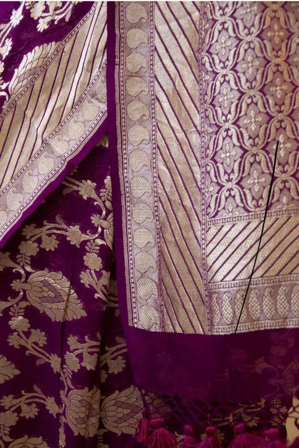 Wedding Silk Saree Kp1087 - Purple