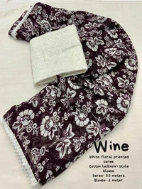 Soft Printed Saree  - Clairvoyant