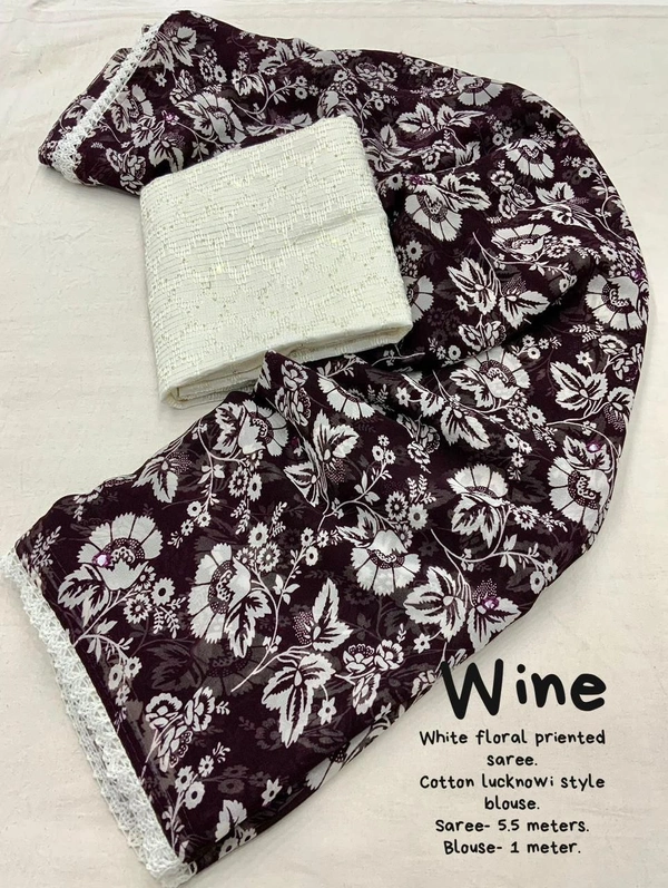Soft Printed Saree  - Clairvoyant