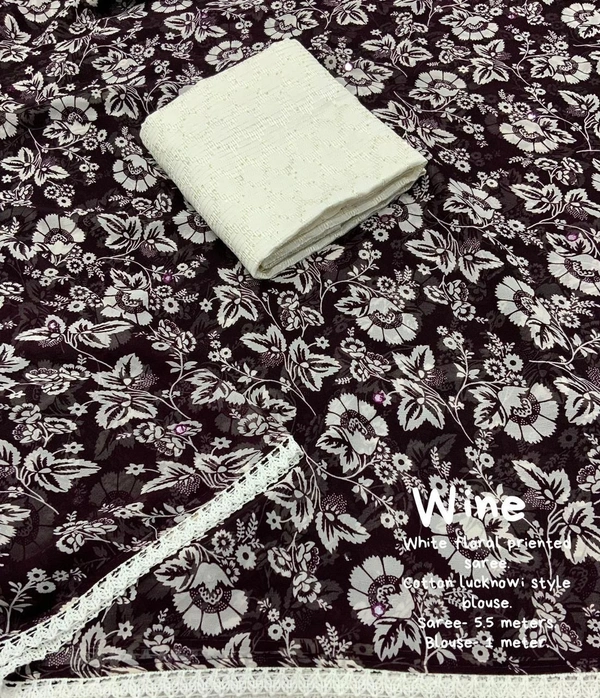 Soft Printed Saree  - Clairvoyant