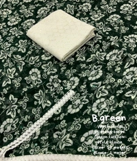 Soft Printed Saree  - Racing Green