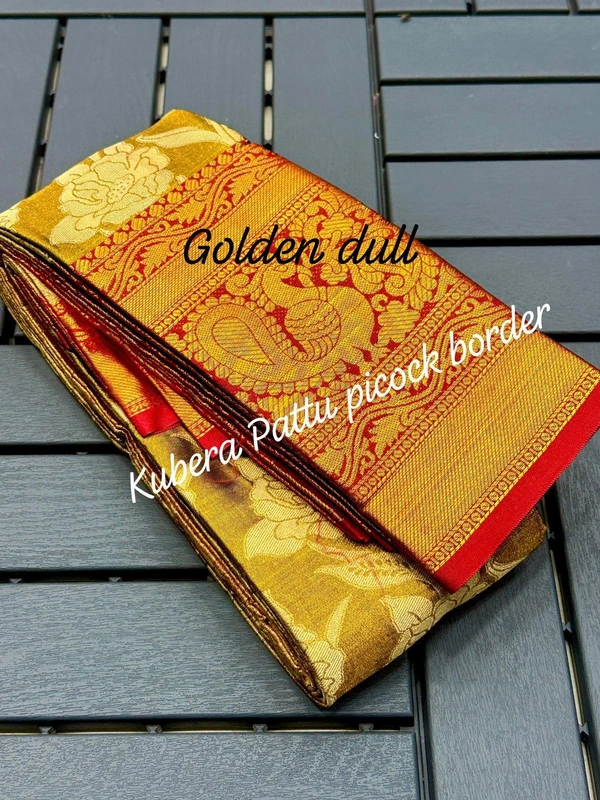 Kanjeevaram Pattu Saree BRC-0011 - Gold, Free