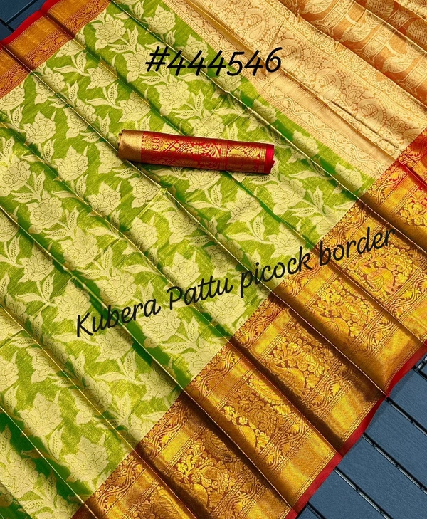 Kanjeevaram Pattu Saree BRC-0011 - Mint Green, Free