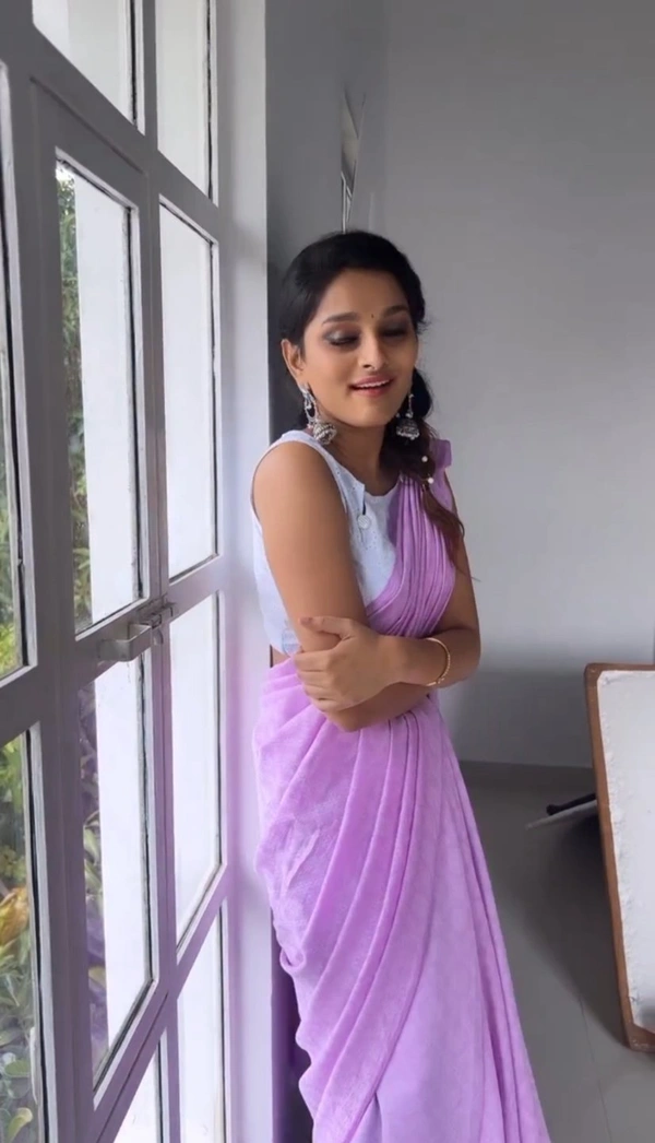Soft Crepe Saree BRC-0012 - Free Size, Pink Flamingo