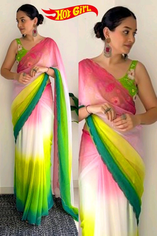 Hot Girl Designer Saree - Mandy