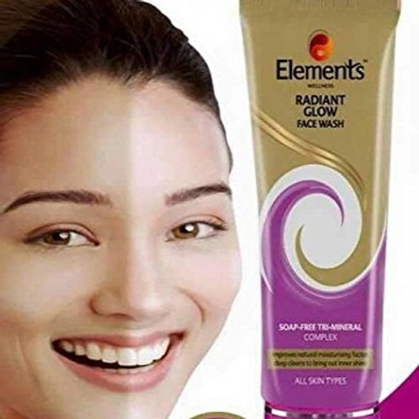 Elements WELLNESS RADIANT GLOW FACE WASH (SOAP-FREE) 100 gms