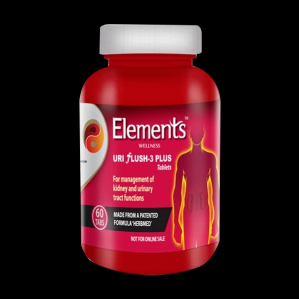 Elements WELLNESS URI fLUSH-3 PLUS Tablets 60 TABS