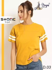 Arya Dress Maker Stone Top  - Tangerine, M
