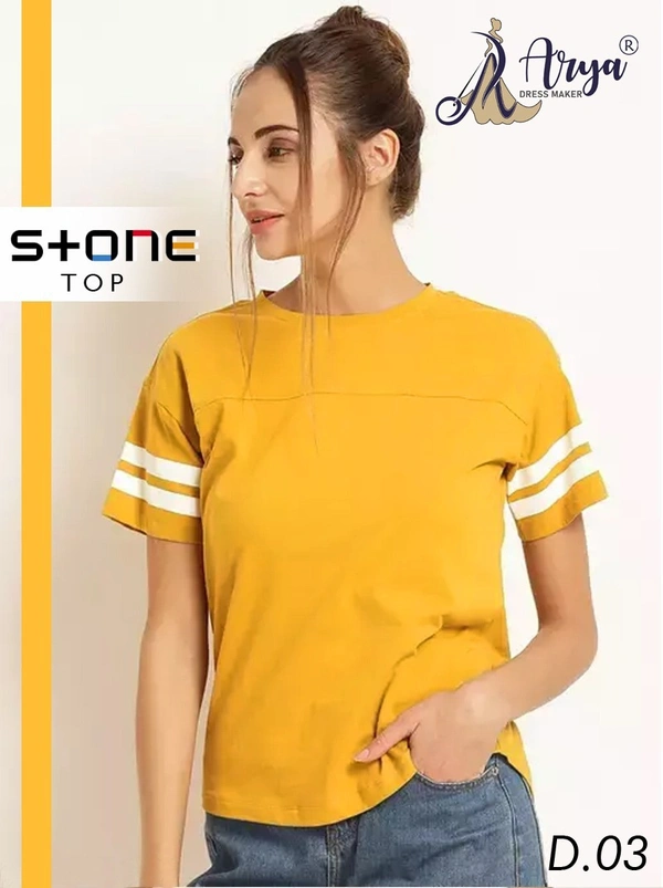 Arya Dress Maker Stone Top  - Tangerine, M