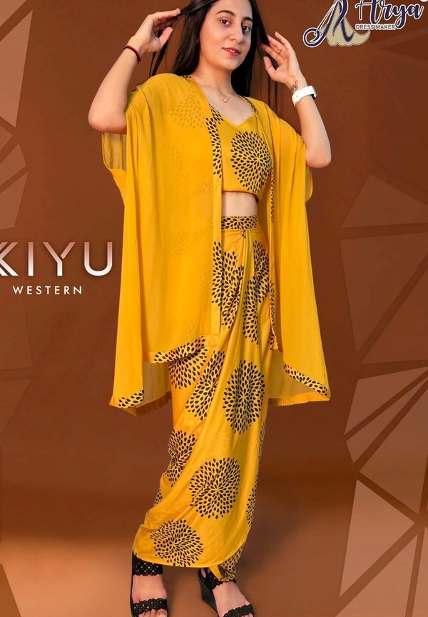 Arya Dress Maker  Kiyu Dhoti Suit - M