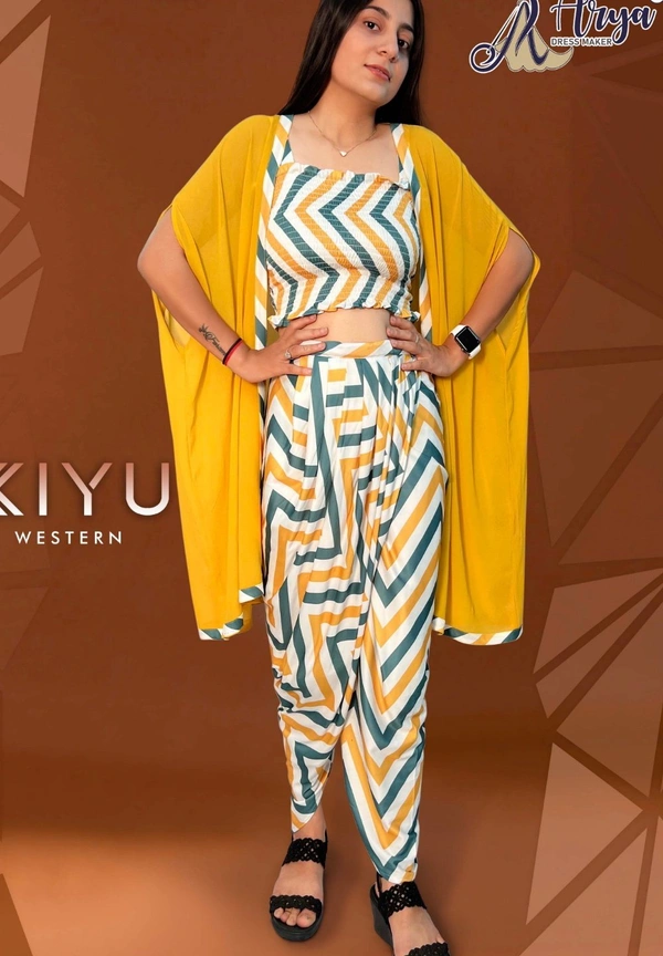 Arya Dress Maker  Kiyu Dhoti Suit - M