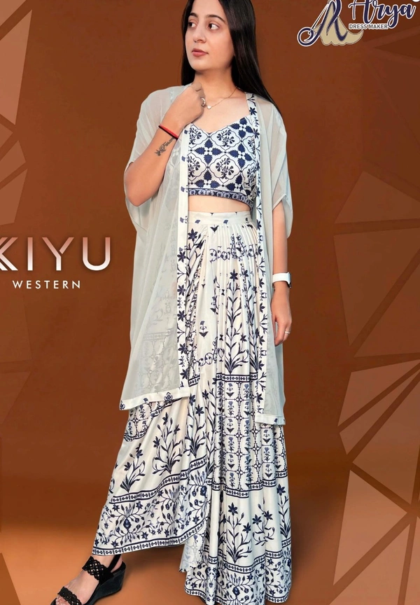 Arya Dress Maker  Kiyu Dhoti Suit - L