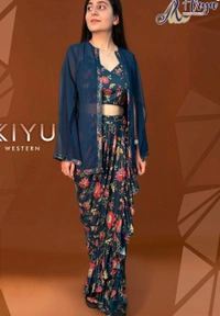 Arya Dress Maker  Kiyu Dhoti Suit - L