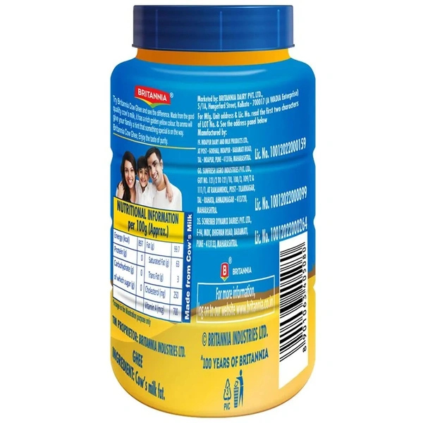 Britannia Ghee - Cow, 200 ml Bottle