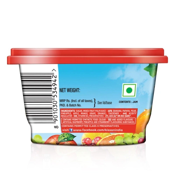 Kissan Mixed Fruit Jam 90 g