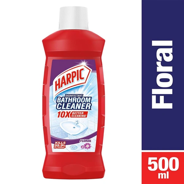 Harpic Floral Disinfectant Bathroom Cleaner - 500ml
