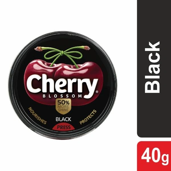 Cherry Blossom Black Shoe Polish 40 g
