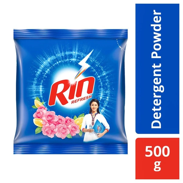 Rin Refresh Lemon & Rose Detergent Powder 500 g