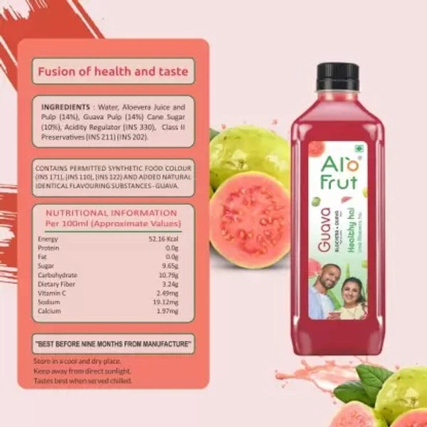 AloFrut Juices Guava Aloevera Juice- 160ml