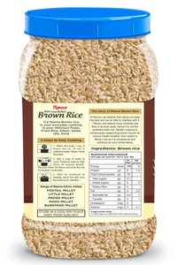Manna Brown Rice, 1kg - Long Grain, Unpolished, High in Fibre