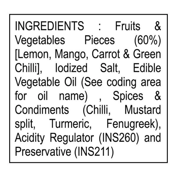 Nilons Premium Mixed Pickle Pouch, 200g