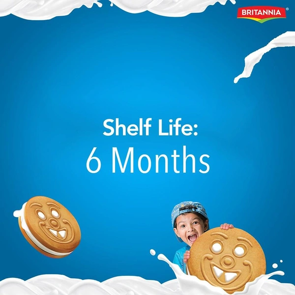 Britannia Milk Bikis Milky Cream Biscuits 200g